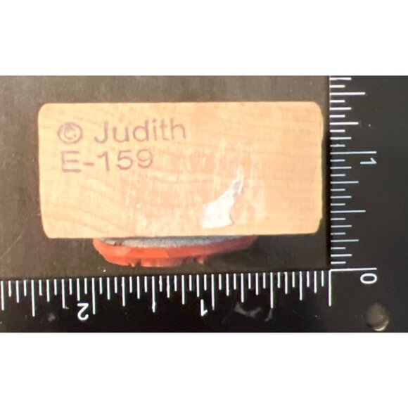 Judith E-159 Wood Mounted Rubber Stamp Bunny Face Easter - Picture 3 of 3